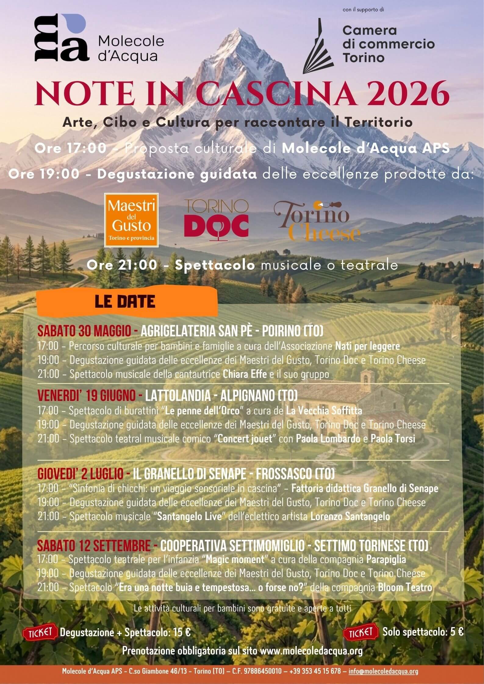 Locandina Note in cascina 2026